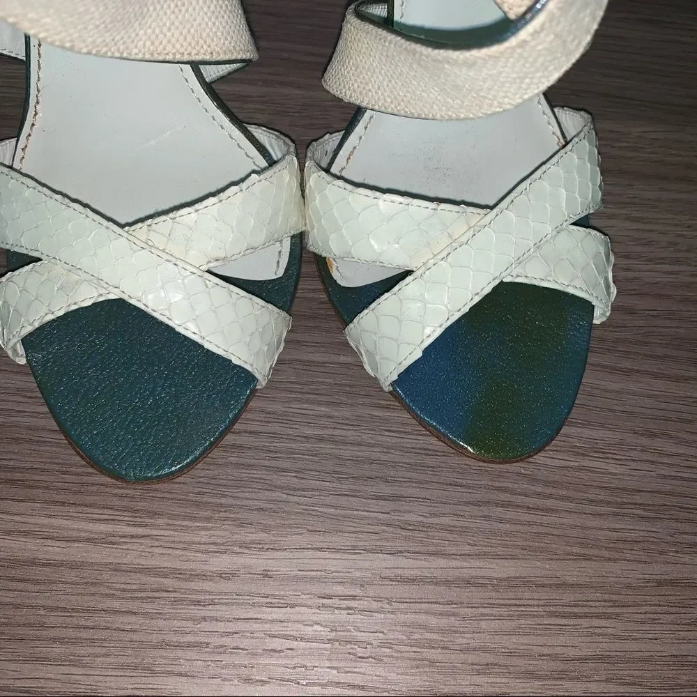 Nina Ricci Python heels sandals